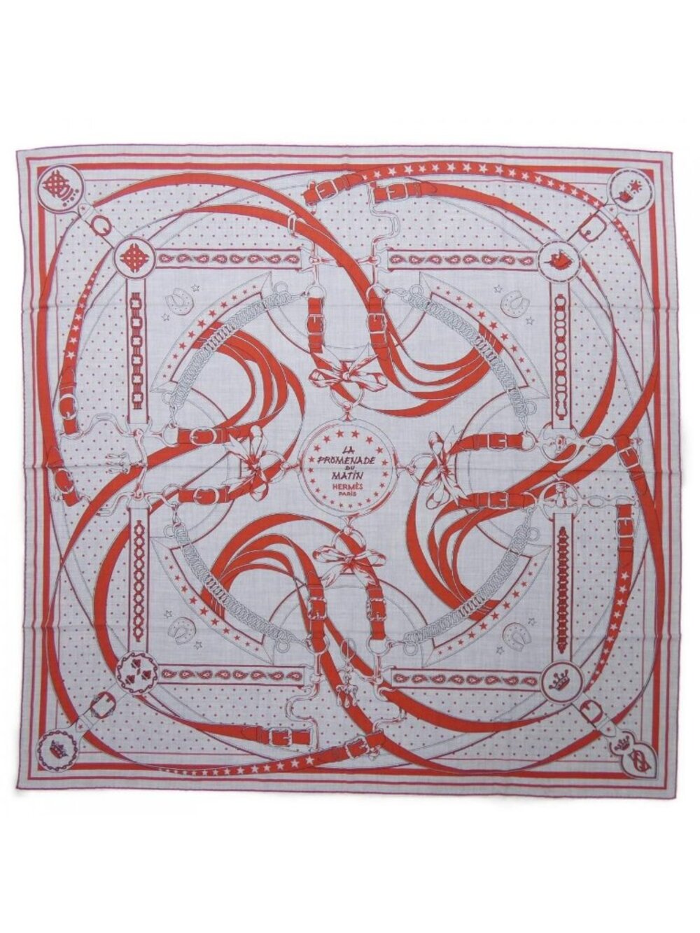 Hermes la Promenade du Matin Bandana Carre Geant 140 Shawl Scarf